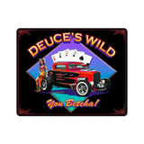 Deuce's Wild Metal Sign Wall Decor 15 x 12