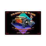 Blown Metal Sign Wall Decor 18 x 12
