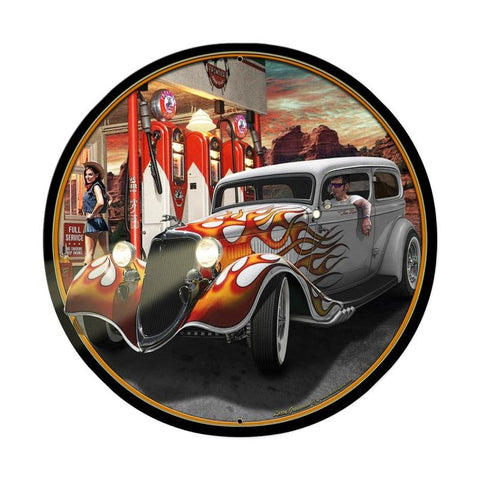 Canyon Gas Metal Sign Wall Decor 28 x 28