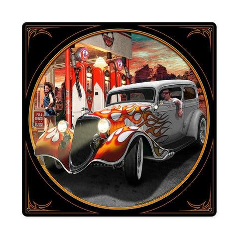 Canyon Gas Metal Sign Wall Decor 12 x 12