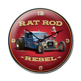 Rat Rod Rebel Metal Sign Wall Decor 14 x 14
