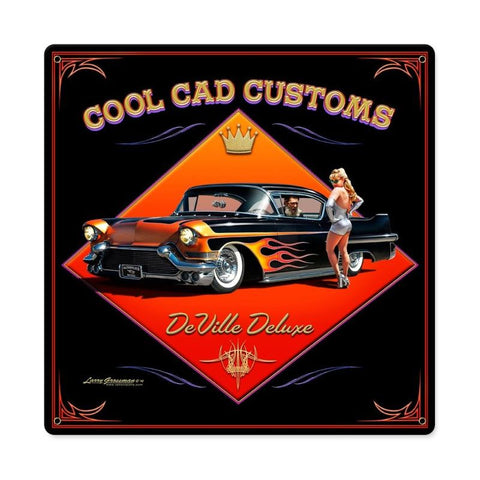 Cool Cad Metal Sign Wall Decor 12 x 12