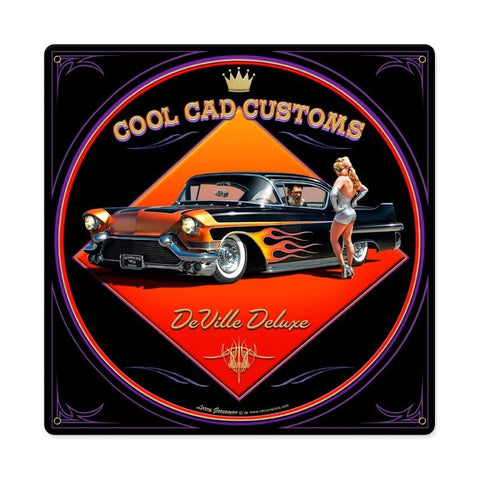 Cool Cad Metal Sign Wall Decor 12 x 12