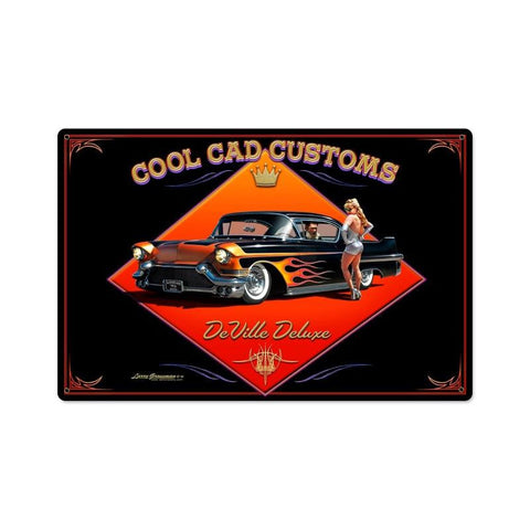 Cool Cad Metal Sign Wall Decor 18 x 12