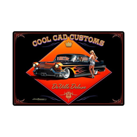 Cool Cad Metal Sign Wall Decor 36 x 24
