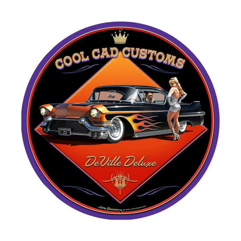 Cool Cad Metal Sign Wall Decor 28 x 28