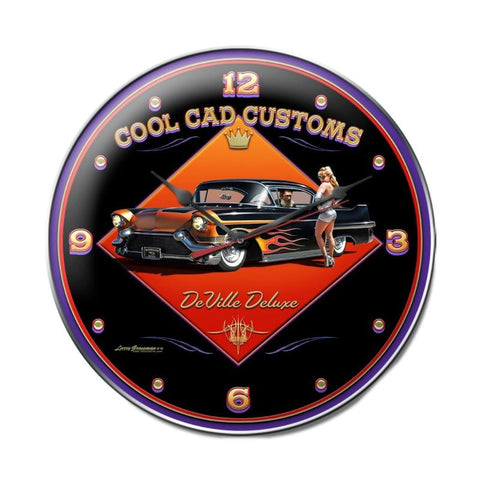 Cool Cad Clock Metal Sign Wall Decor 14 x 14