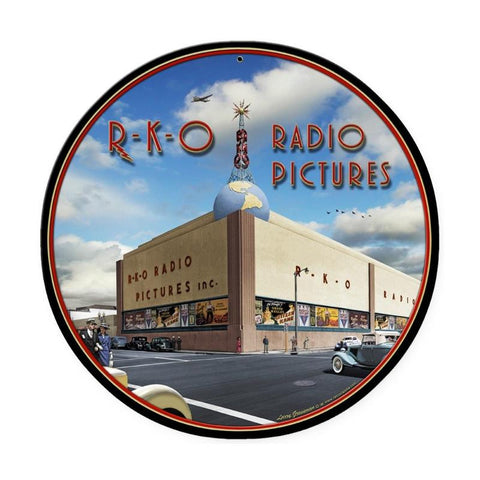 RKO Studios Metal Sign Wall Decor 14 x 14