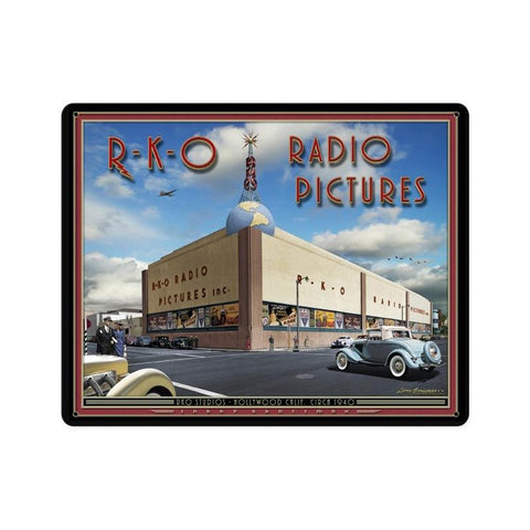 RKO Studios Metal Sign Wall Decor 15 x 12
