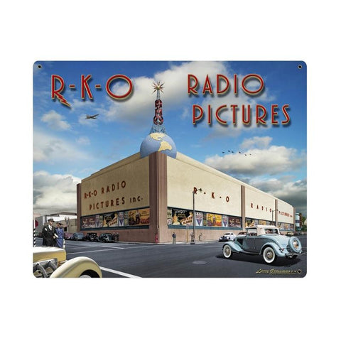 RKO Studios 2 Metal Sign Wall Decor 30 x 24
