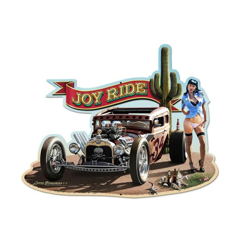 Rat Rod Metal Sign Wall Decor 28 x 21