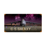 C5 Galaxy Metal Sign Wall Decor 24 x 12