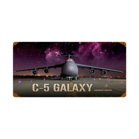 C5 Galaxy Metal Sign Wall Decor 24 x 12