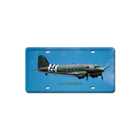 C-47 Skytrain Metal Sign Wall Decor 6 x 12