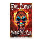 Evil Clown Metal Sign Wall Decor 12 x 18