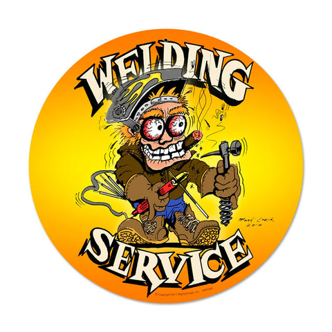 Welding Service Metal Sign Wall Decor 14 x 14