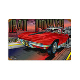Rat Power Metal Sign Wall Decor 18 x 12