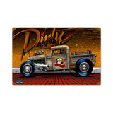 Dirty Rat Rod Metal Sign Wall Decor 18 x 12