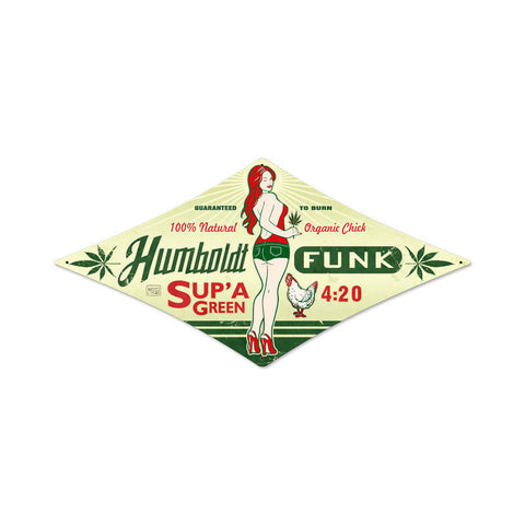 Humboldt Funk Metal Sign Wall Decor 12 x 24