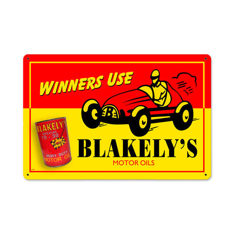 Blakelys Oil Metal Sign Wall Decor 18 x 12