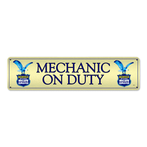 Richfield Mechanic Metal Sign Wall Decor 20 x 5