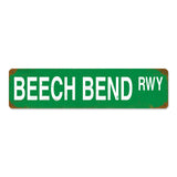 Beech Bend Runway Metal Sign Wall Decor 20 x 5