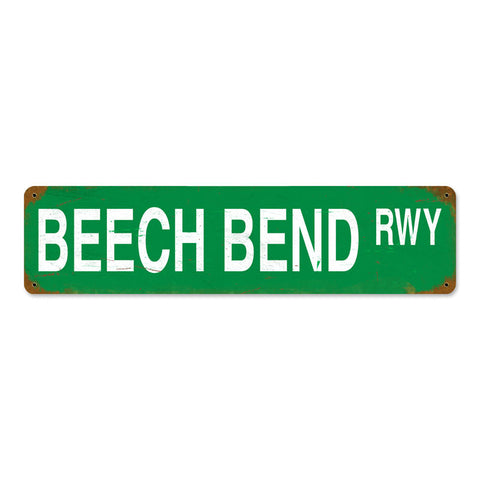Beech Bend Runway Metal Sign Wall Decor 20 x 5