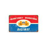 Orange County Raceway Metal Sign Wall Decor 14 x 8