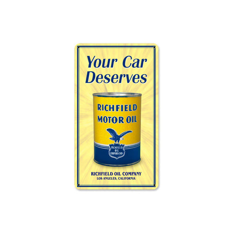 Richfield Oil Can Metal Sign Wall Decor 8 x 14