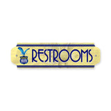 Richfield Restrooms Metal Sign Wall Decor 12 x 3