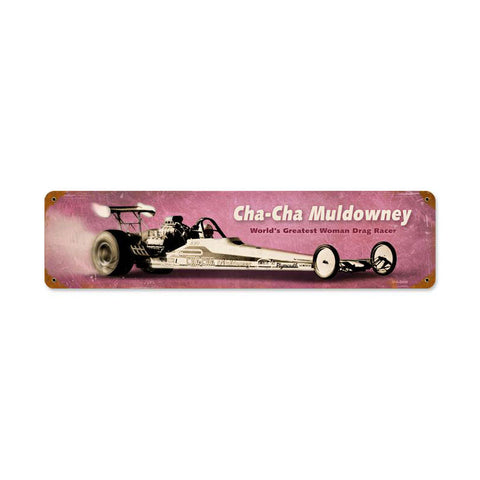 Muldowney Dragster Metal Sign Wall Decor 5 x 20