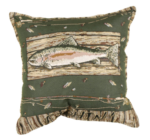 Fishin Outdoor Pillow