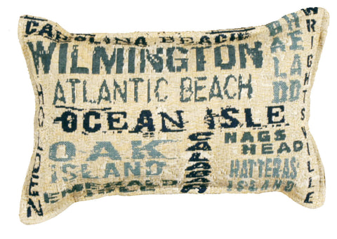 P80-999 Nc Shores 9 X 12 Tapestry Pillow