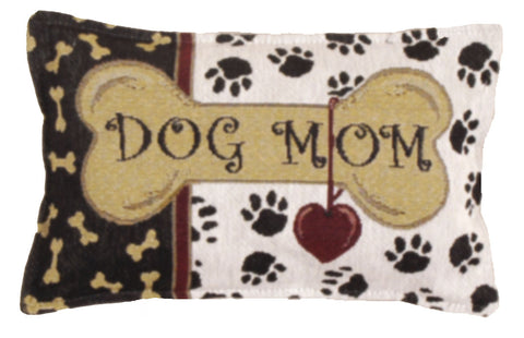 Dog Mom Tapestry Pillow