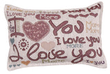 Love You More Tapestry Pillow