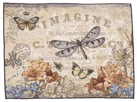 Vintage Dragonfly Tapestry Placemat