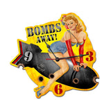 Bombs Away Metal Sign Wall Decor 15 x 16