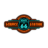Route 66 Service Metal Sign Wall Decor 26 x 12