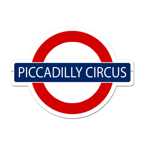 Piccadilly Circus Metal Sign Wall Decor 21 x 16