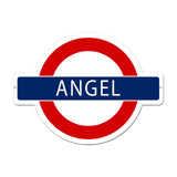Angel Underground Metal Sign Wall Decor 21 x 16