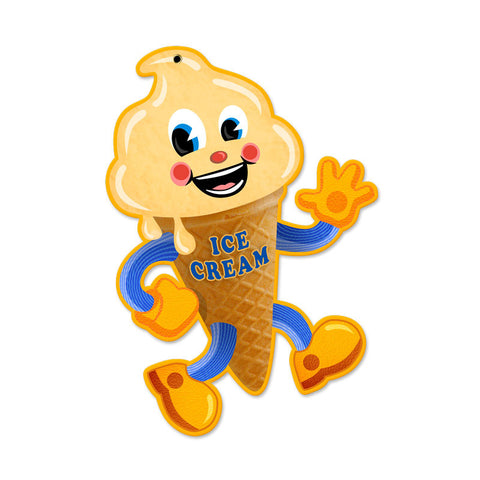 Ice Cream Metal Sign Wall Decor 16 x 22