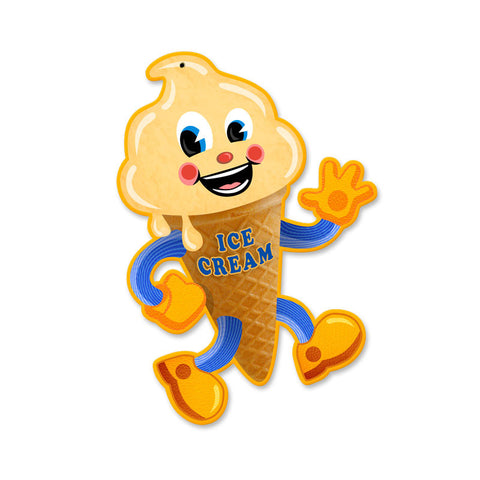Ice Cream Metal Sign Wall Decor 10 x 14
