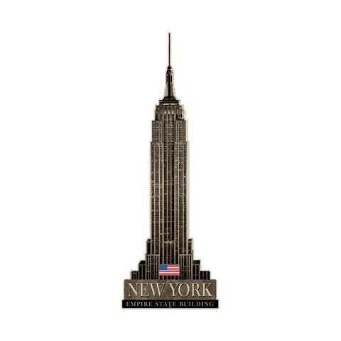 Empire State Building Metal Sign Wall Decor 15 x 43