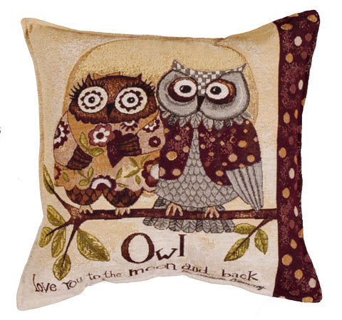 Owl Love You Tapestry Pillow