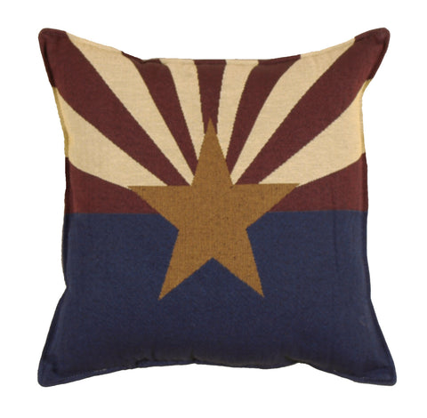 Flag Of Arizona Tapestry Pillow (Large)