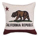 Flag Of California Tapestry Pillow (Large)