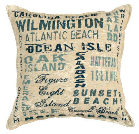 Ptp999 Nc Shores 18 Tapestry Pillow