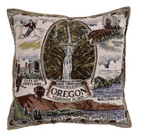State Of Oregon Tapestry Pillow