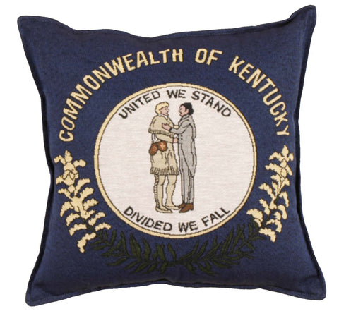 Flag Of Kentucky Tapestry Pillow