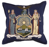 Flag Of New York Tapestry Pillow